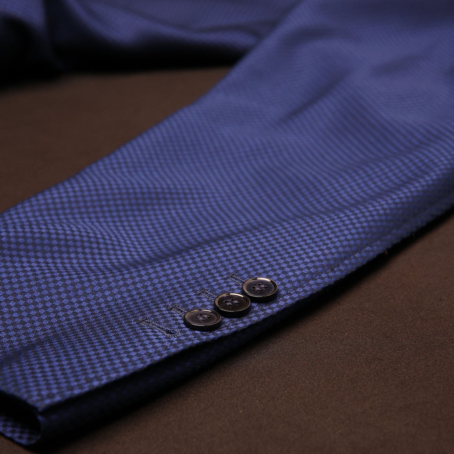 Dark Royal Blue Block Pattern