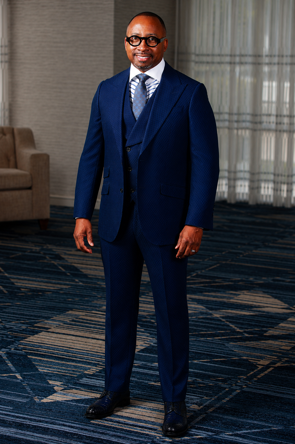 Royal Big Block 3-Piece Suit