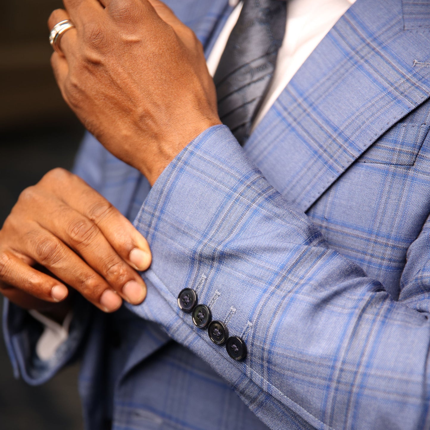 Blue Executive Check