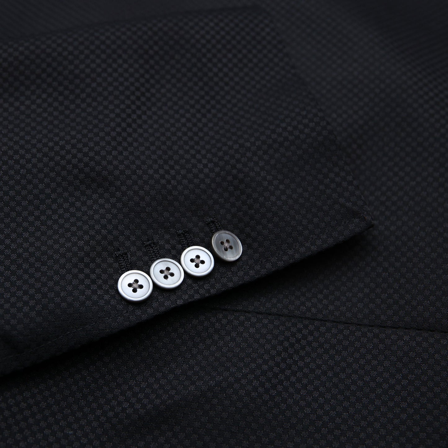 Dark Navy Blue Block Pattern