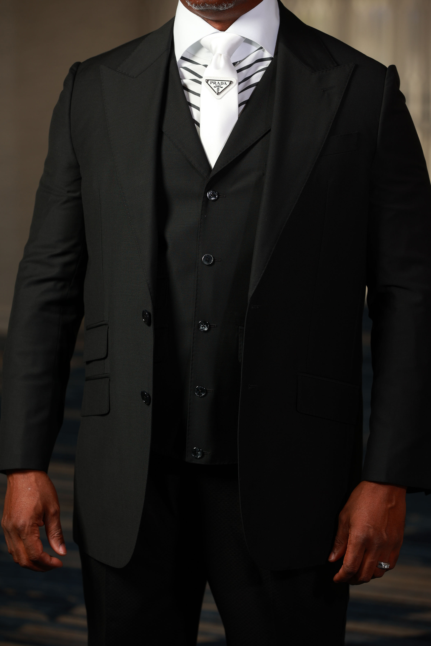 Black Presidential 3-Piece Suit