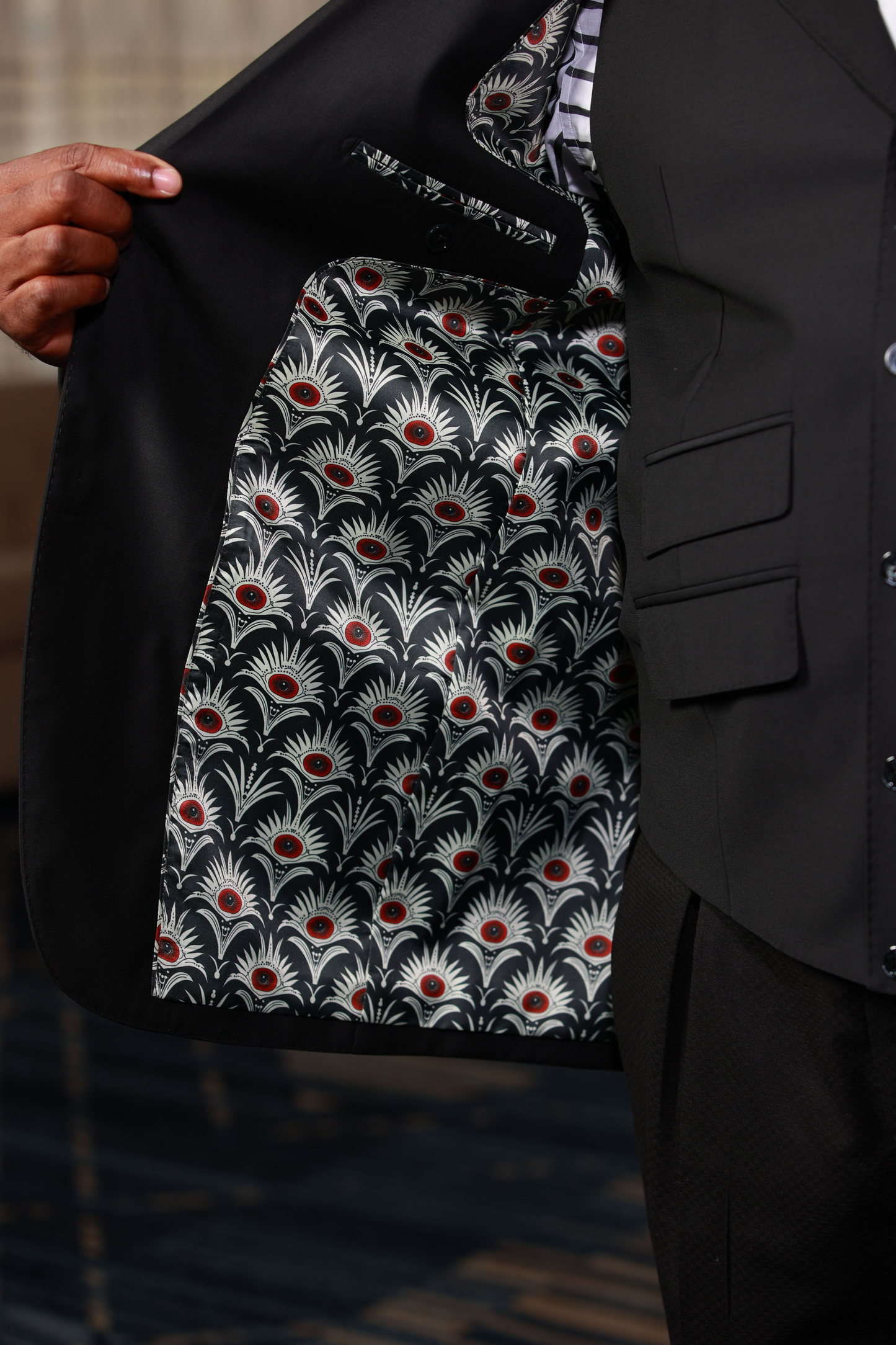 Black Presidential 3-Piece Suit
