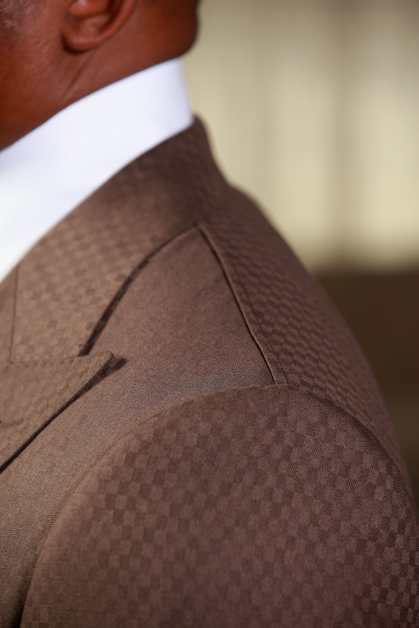 Mocha Smooth Block 3-Piece Suit