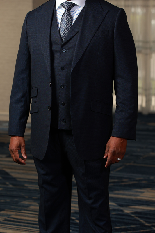 Navy Brick 3-Piece Suit