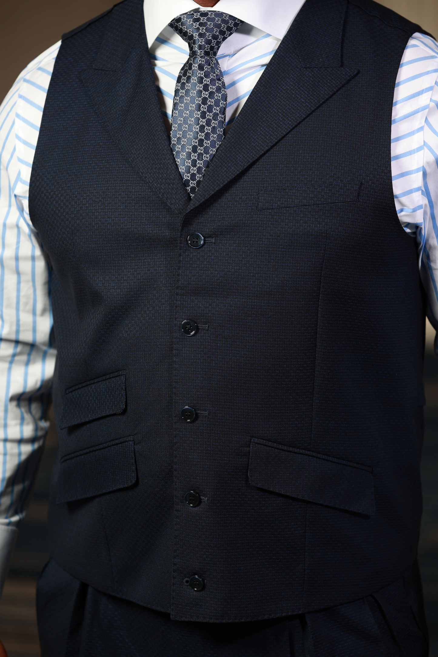 Navy Brick 3-Piece Suit