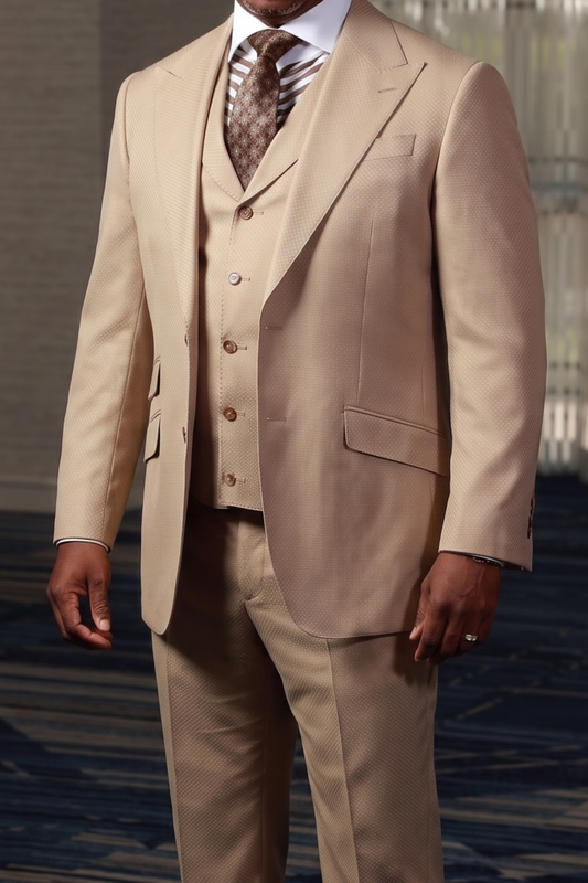 Tan Brick 3-Piece Suit