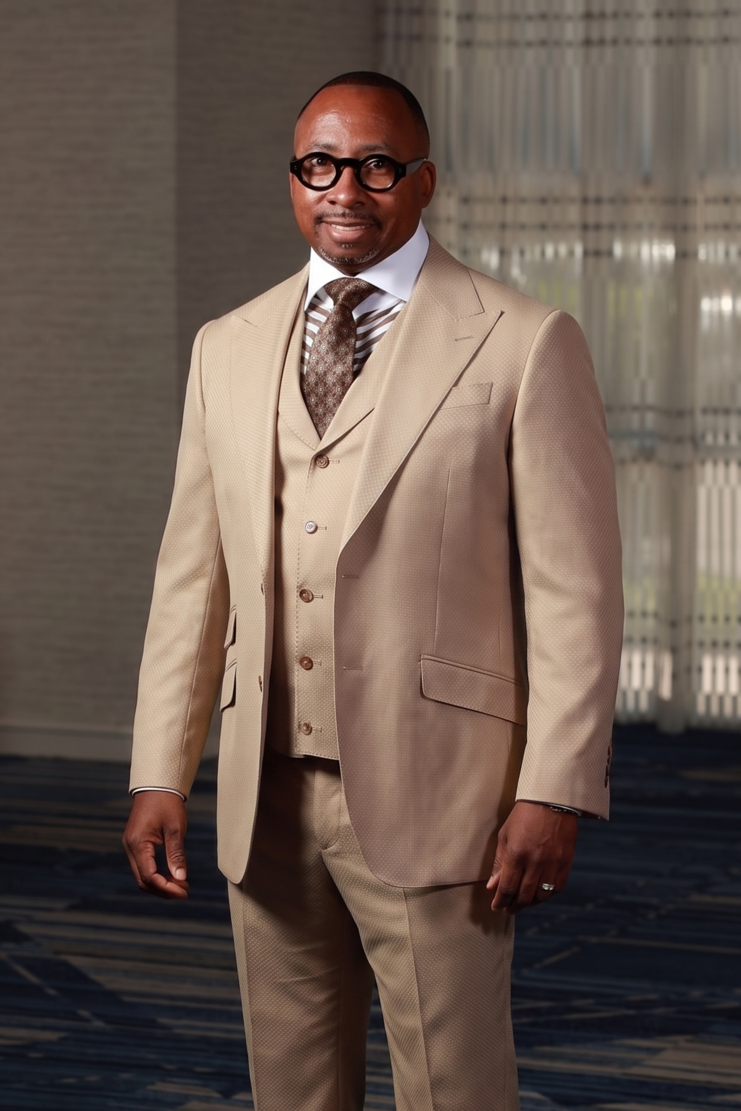 Tan Brick 3-Piece Suit