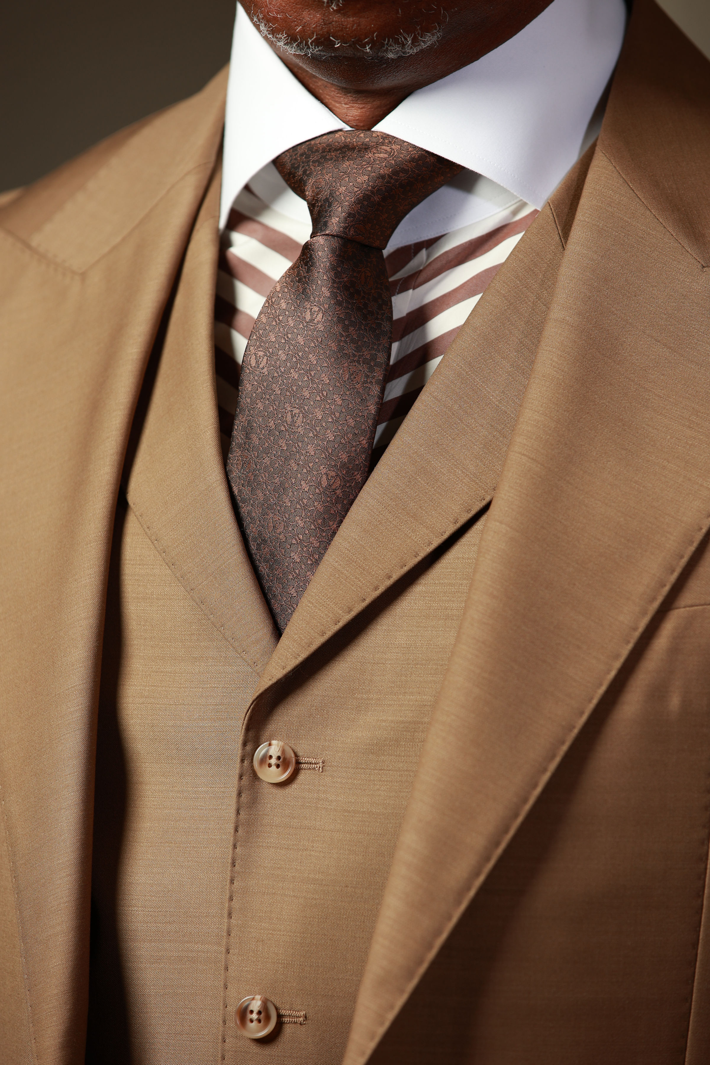 Tan Presidential 3-Piece Suit