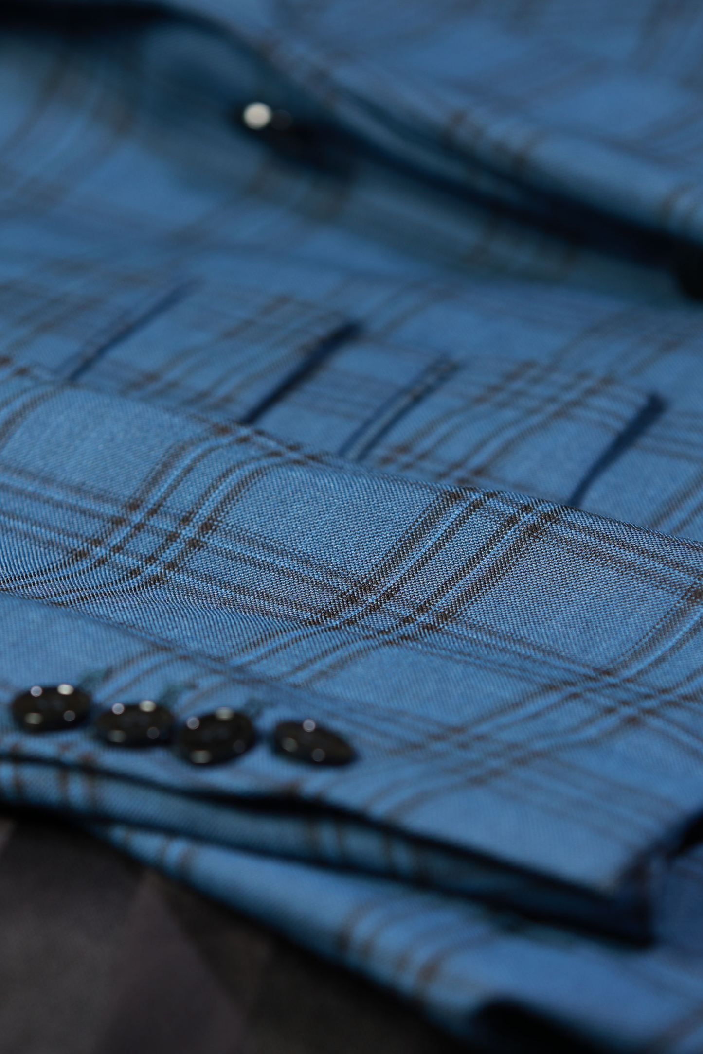 HF Blue Check 3-Piece Suit