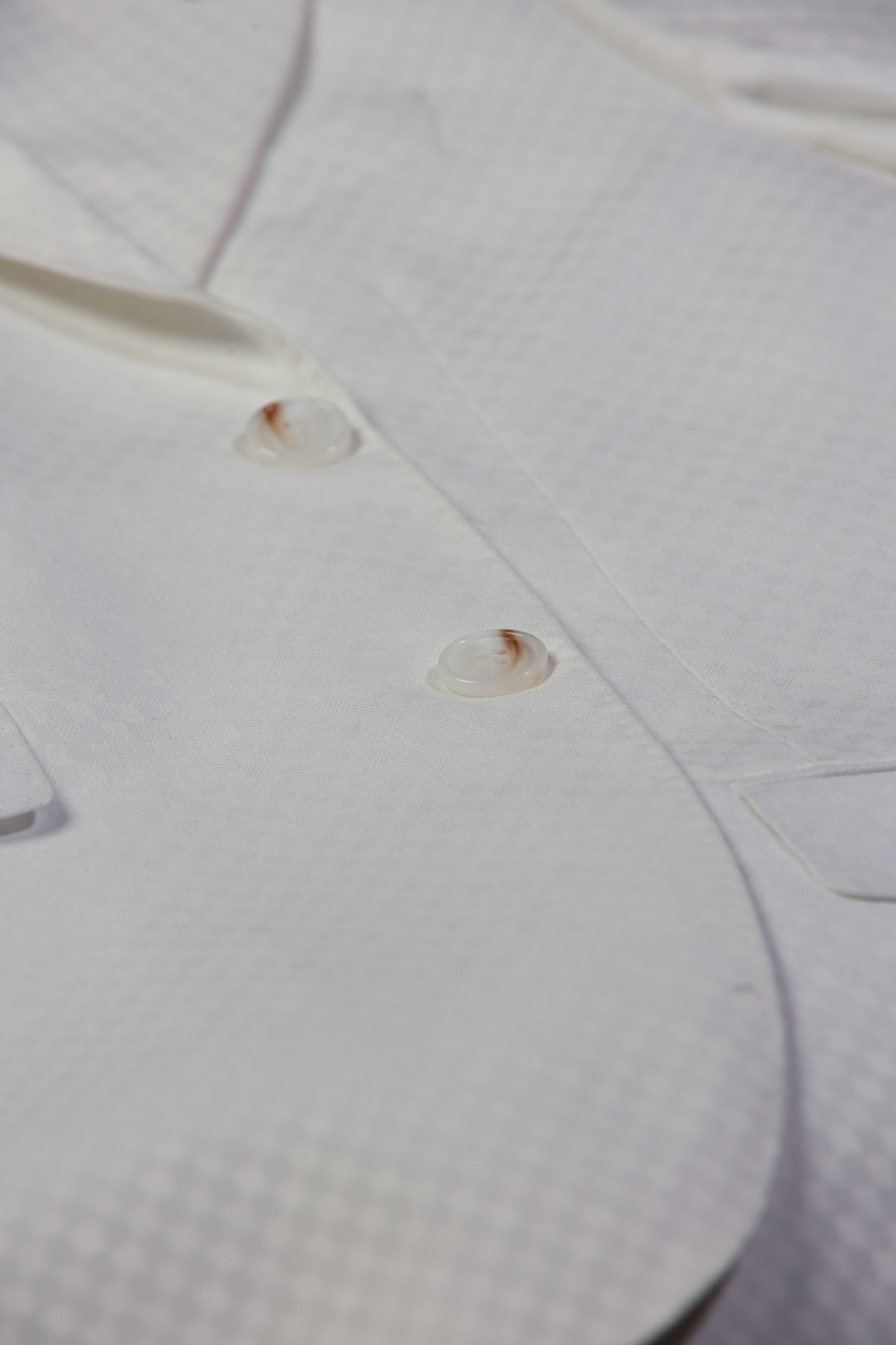 White Smooth Block 3-Piece Suit