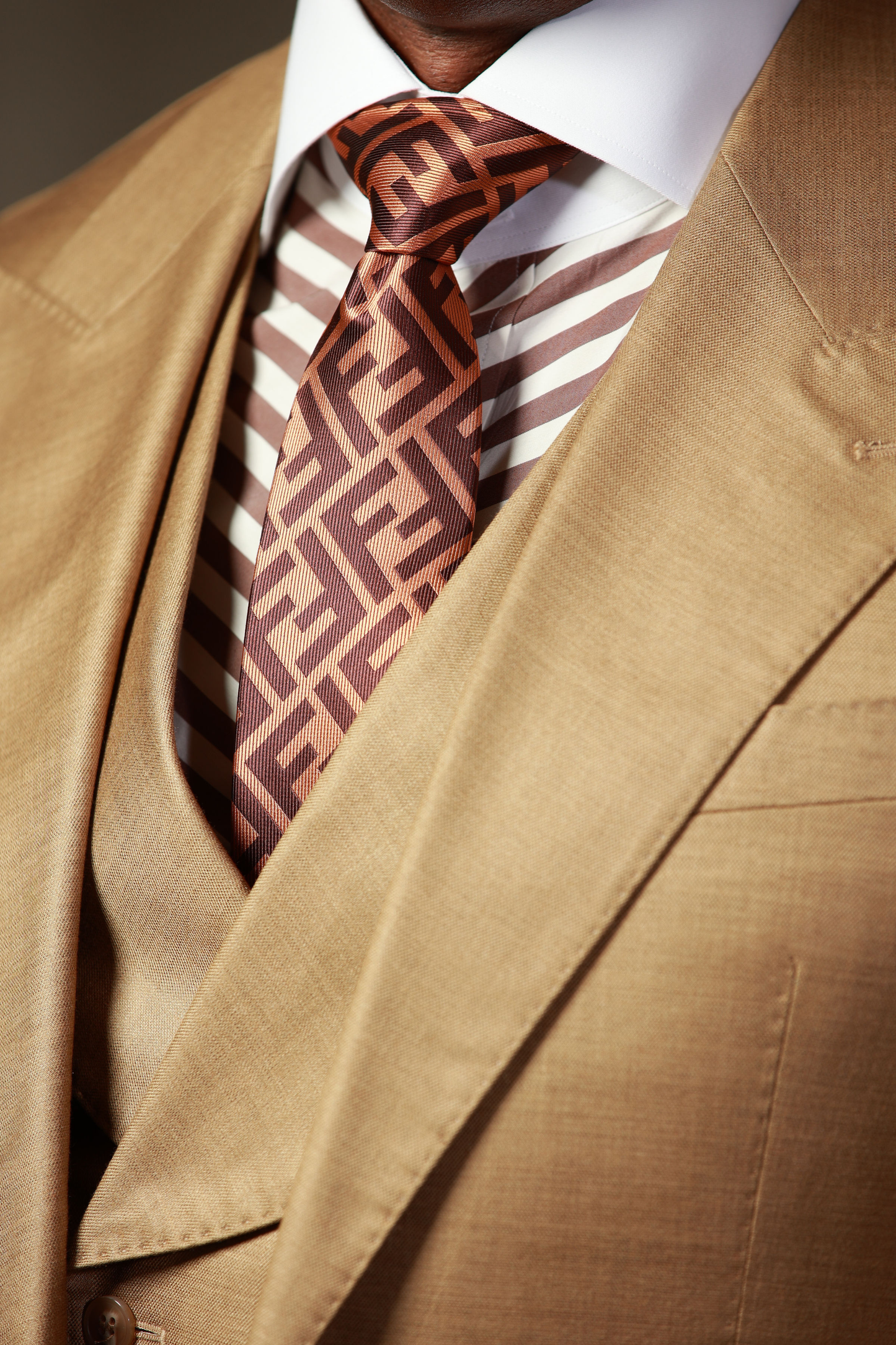 Camel 3-Piece Suit