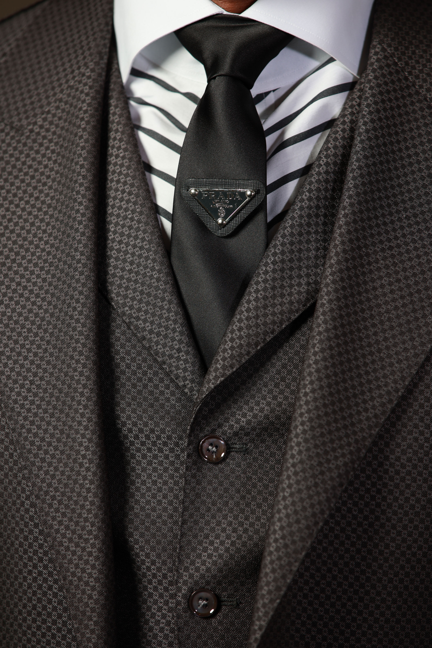 Gray Big Block 3-Piece Suit