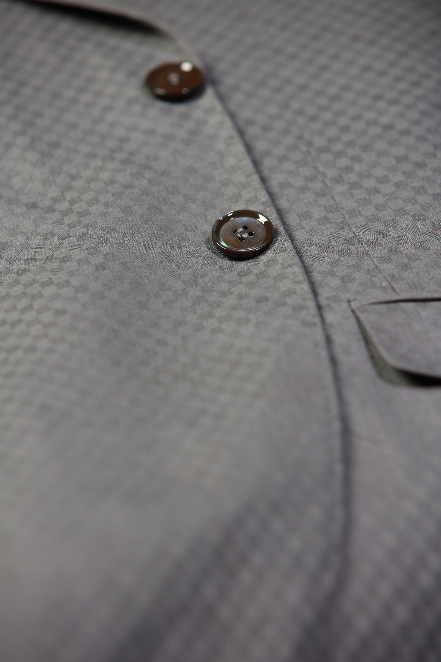 Gray Smooth Block 3-Piece Suit