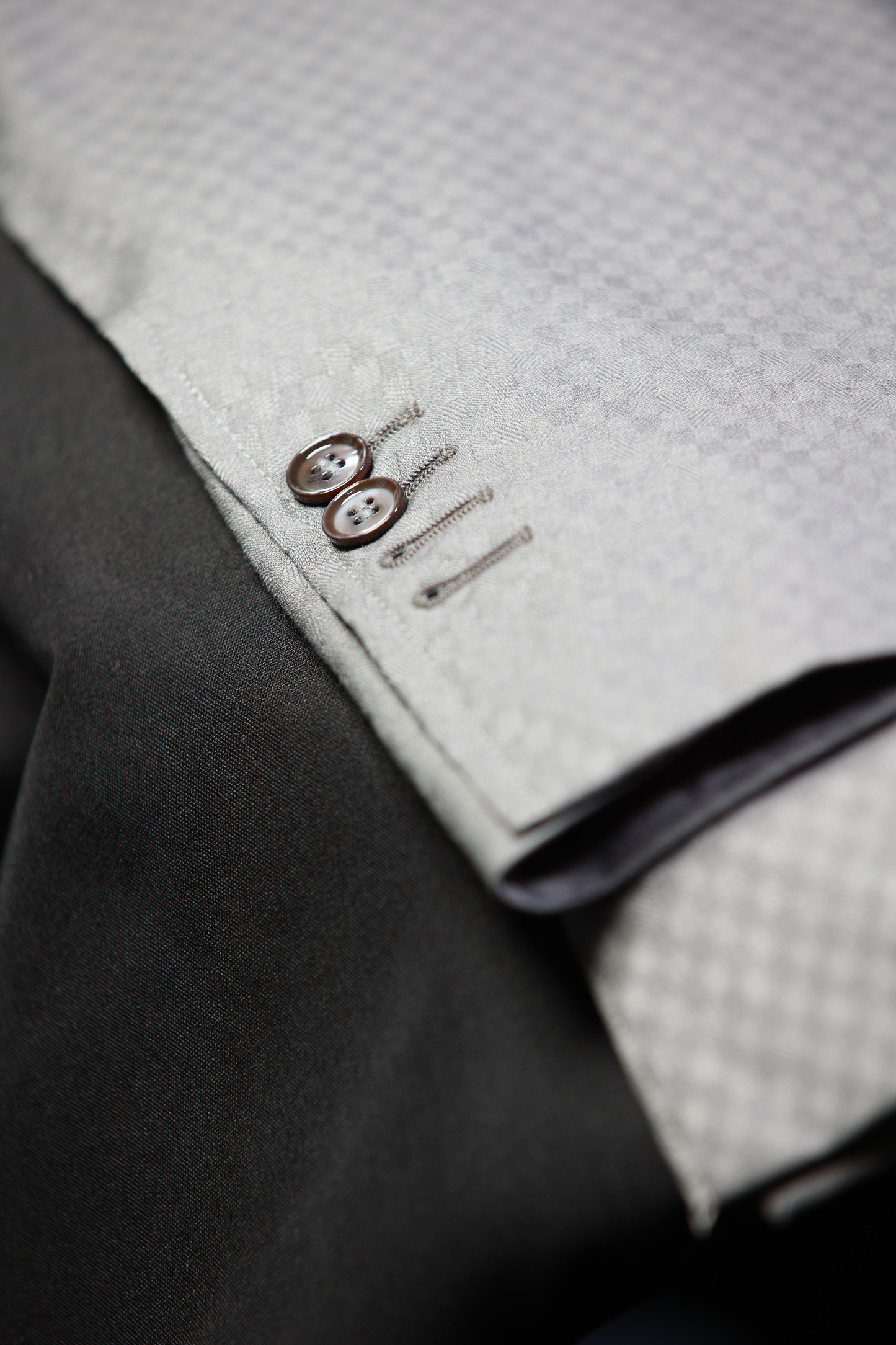 Gray Smooth Block 3-Piece Suit