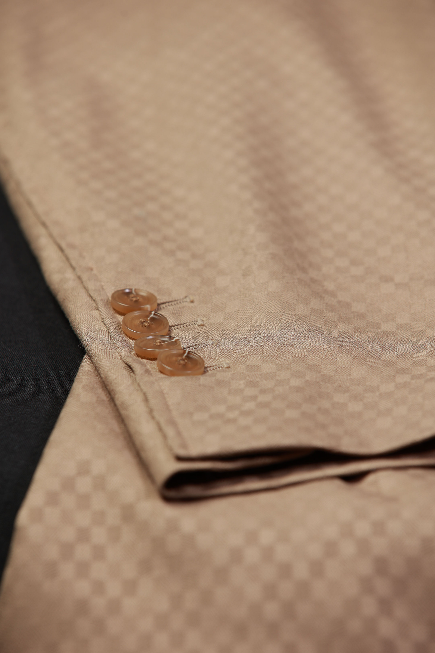 Tan Smooth Block 3-Piece Suit