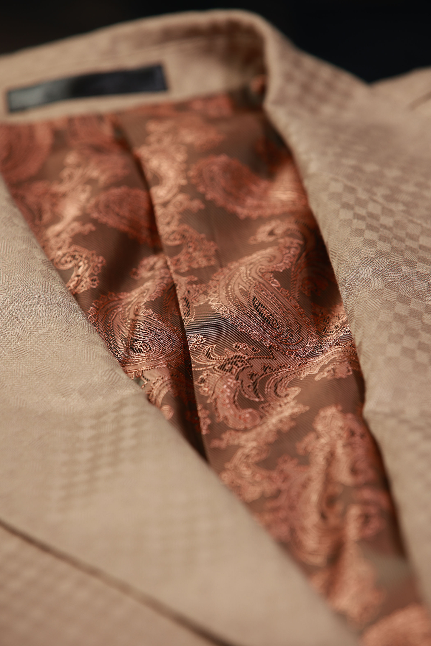 Tan Smooth Block 3-Piece Suit