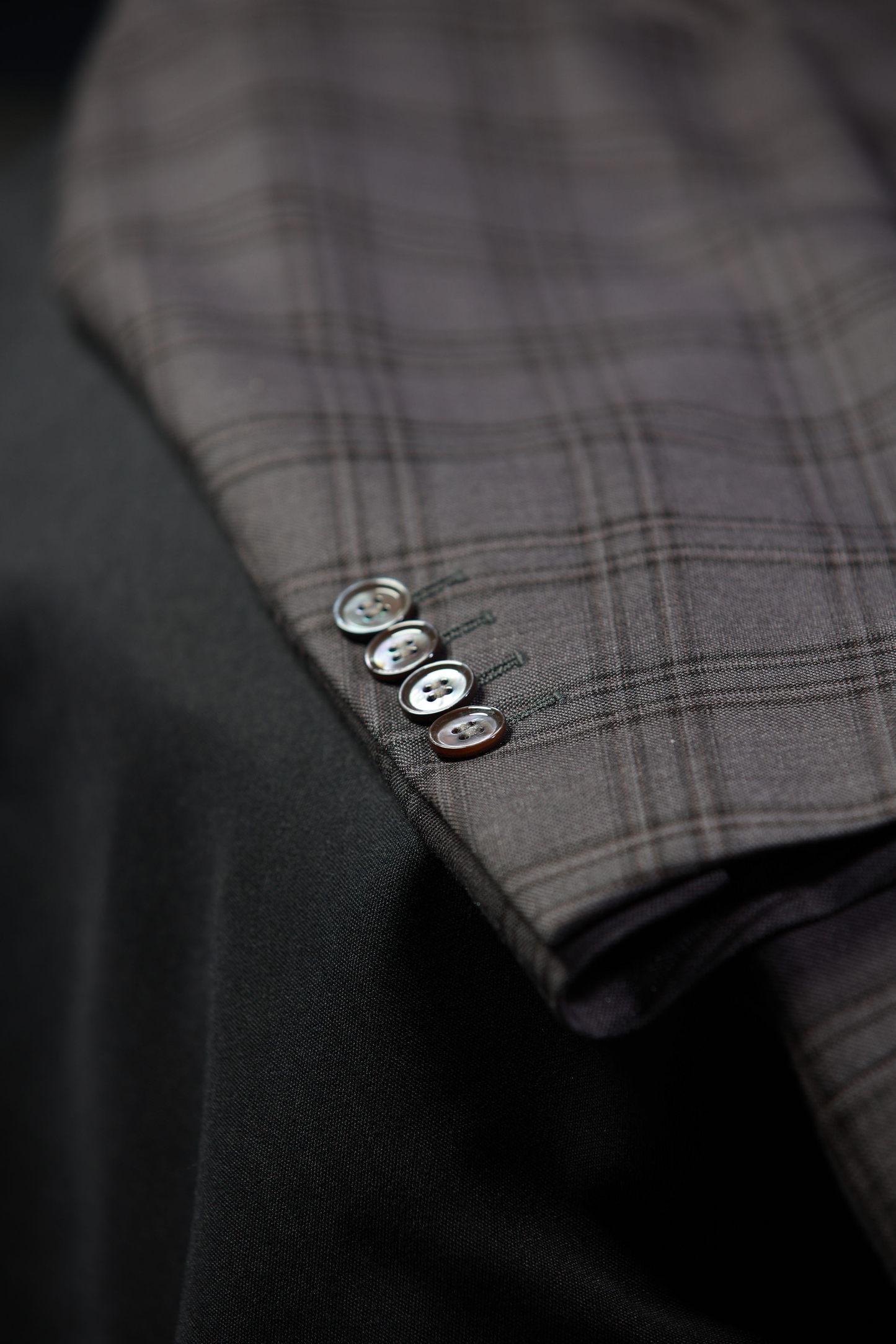 HF Gray Check 3-Piece Suit