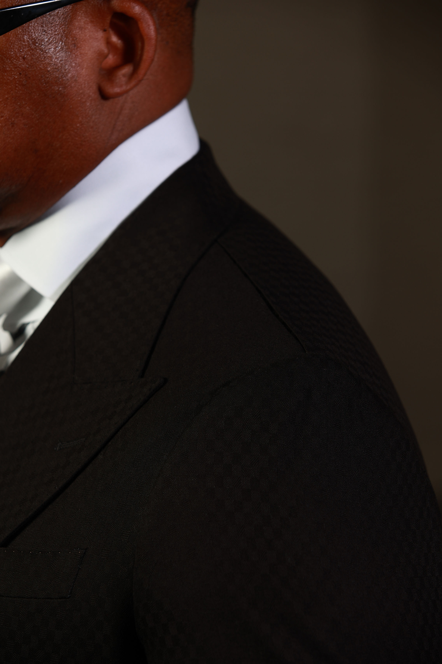 Black Smooth Block 3-Piece Suit