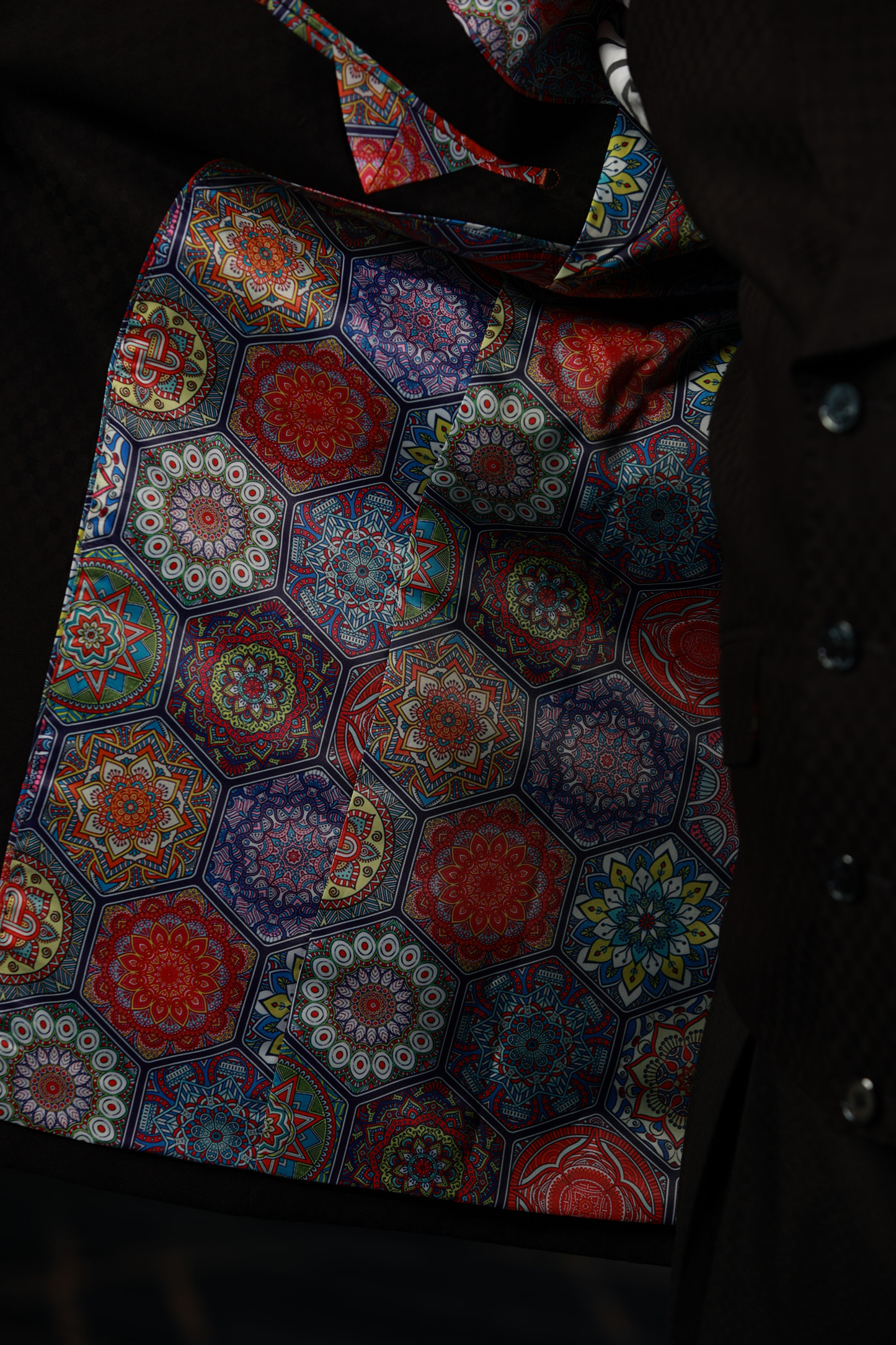 Black Smooth Block 3-Piece Suit
