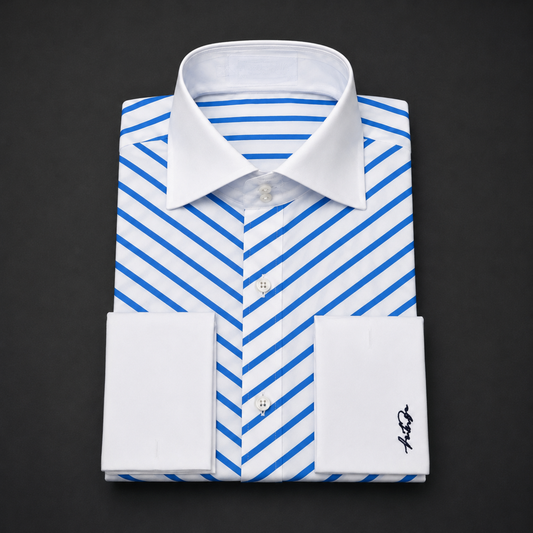 Royal Azure Stripe Shirt
