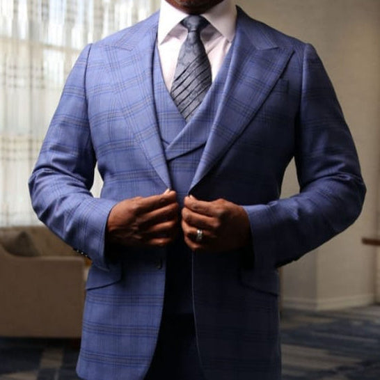 Blue Executive Check