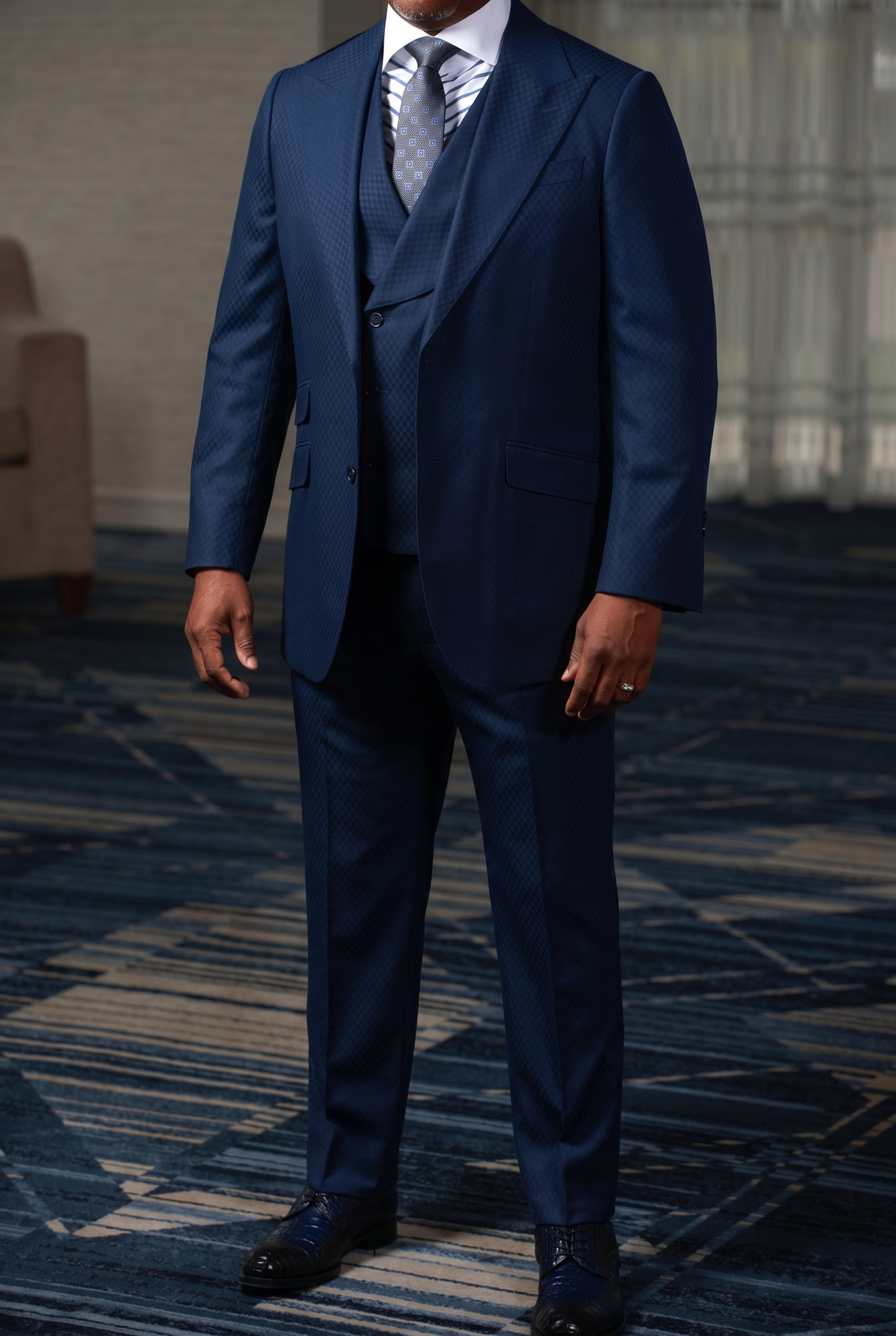 Royal Big Block 3-Piece Suit
