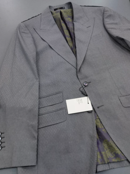 Gray Smooth Block 3-Piece Suit