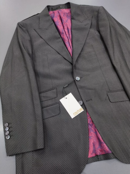 Gray Big Block 3-Piece Suit